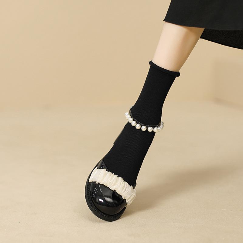 Coarse Heel Mary Jane High Heels Summer Shoes Female Tide Big Head Niche Rear Empty Single Shoes Fairy Bag Head Sandals