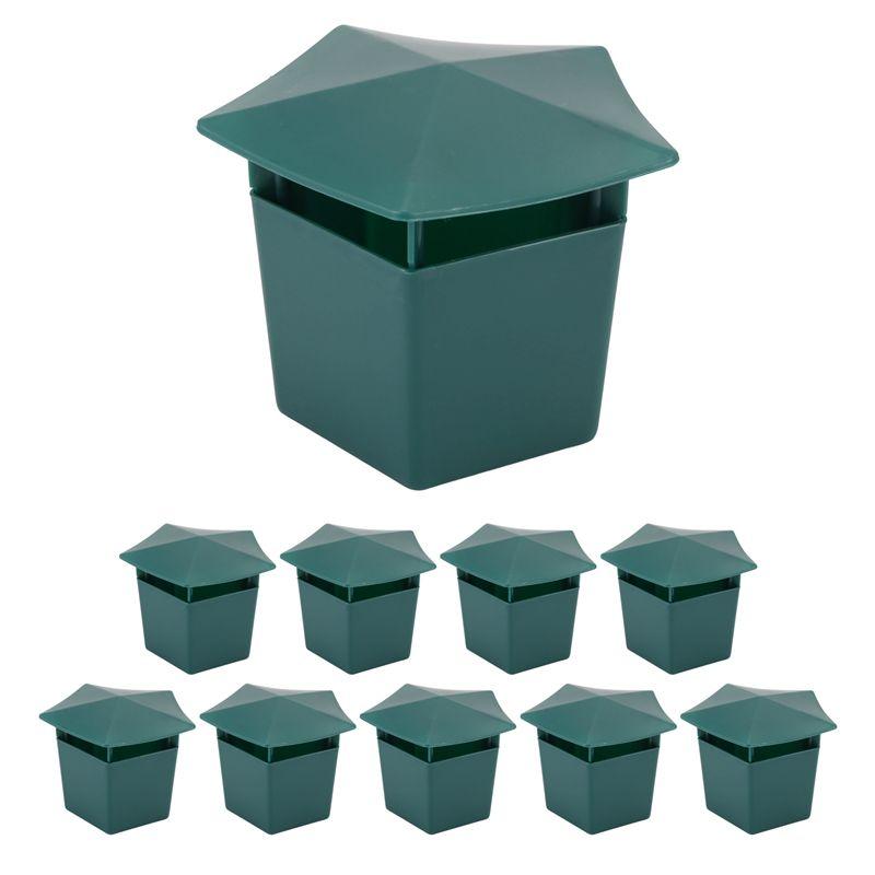 

M-Modern-10Pcs Reusable Bait Snail Traps Garden Pest Catch Trap Safe Gardening Slugs Snails Catcher Eco-Friendly Snail Cages зелений