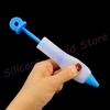 Silicone World Silicone Mounted Pen with 4 Heads Set Cream Pen Chocolate Biscuit Dessert Decoration Writing Pen Baking Tools