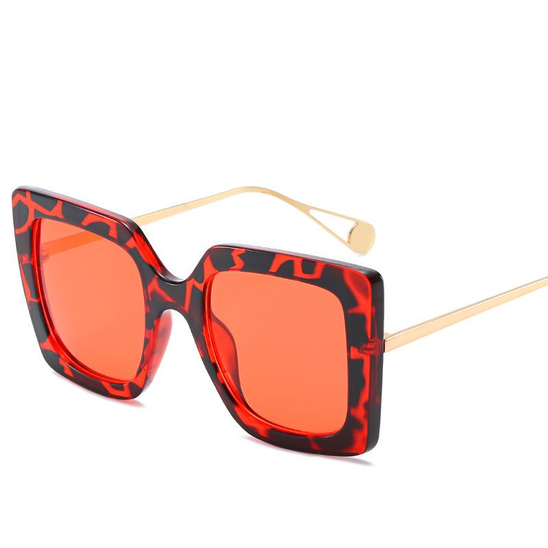 2019 Glasses, Trendy Brand Gujia Same Sunglasses Square Large Frame Versatile Sunglasses