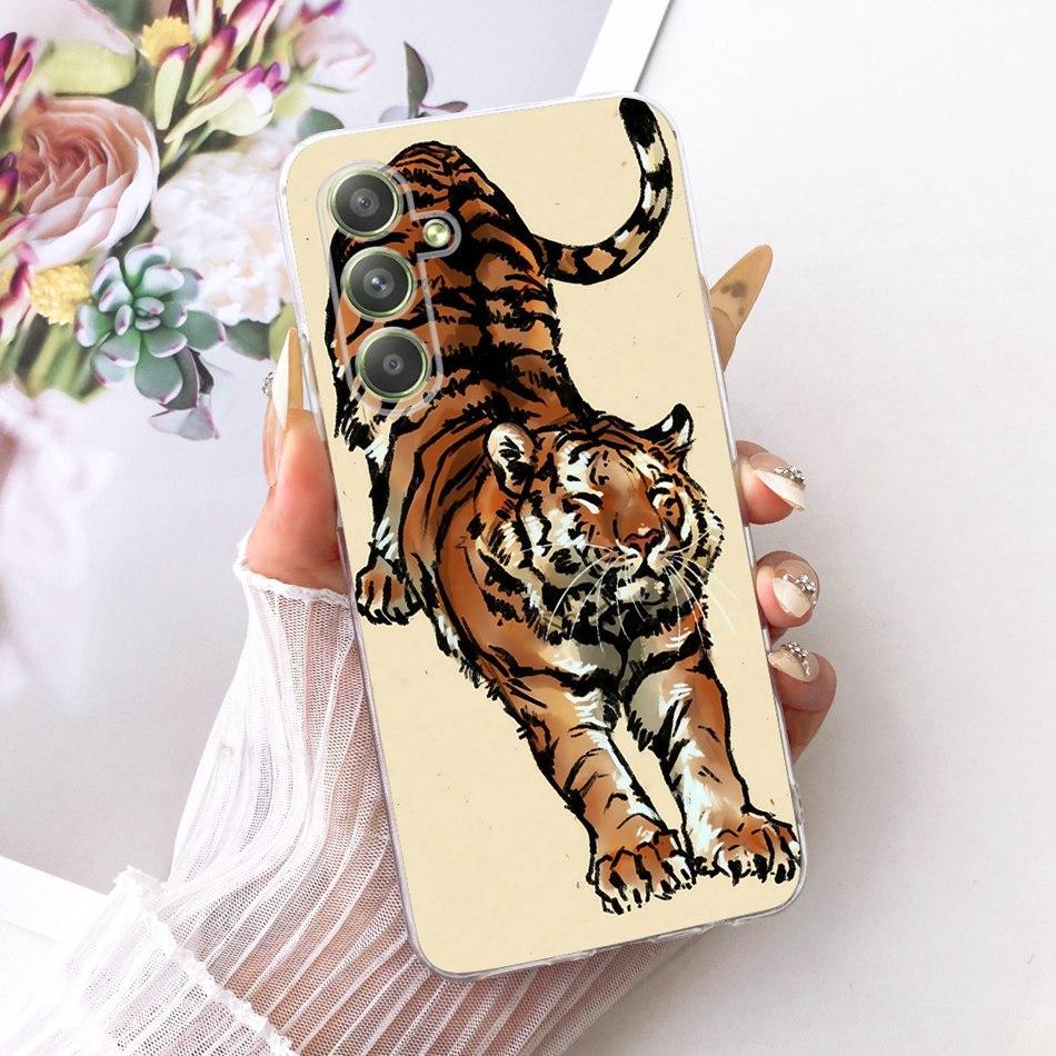 Für Samsung Galaxy A54 Coole Drachen-Tiger-Muster Handyhülle Für Samsung A54 5G SM-A546B Weiche Silikon-TPU-Hüllen