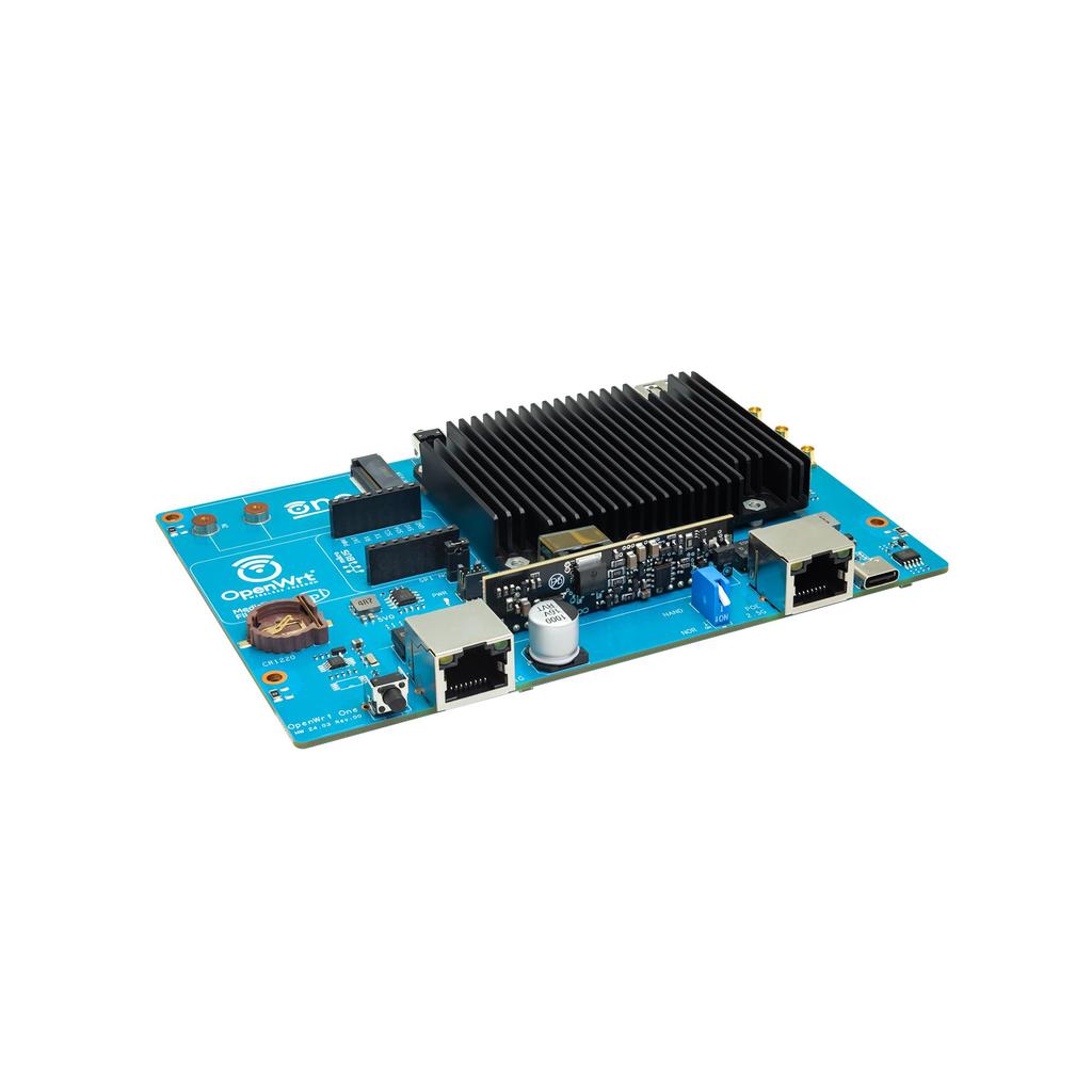 Banana Pi OpenWrt One MediaTek MT7981B 1GB DDR4 2.5GbE RJ45 och Gigabit Ethernet RJ45 256 MiB SPI NAND Smart Router med öppen källkod