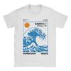 HOKKAIDO WAVE Pure Cotton T Shirt For Couple Summer  Y2K Funny TShirts ONeck Fashion Tee Shirt Plus Size Cheap Clothes
