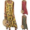Elegant Womens Summer Sleeveless Holiday Long Boho Kaftan Tank Dress For Beach