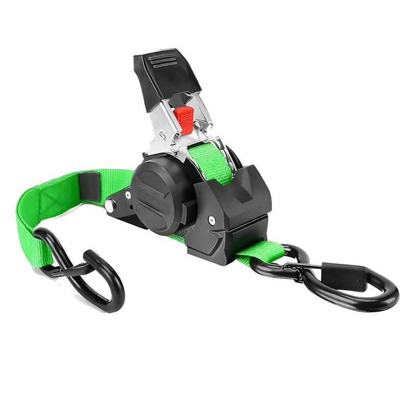 Soft Loops Retractable Ratchet Straps Self-Retracting 3 Meter Easy Pulling For Motorcycle Truck Cargo