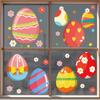 Easter Window Clings Easter Eggs Window Stickers Reusable Spring Easter Window Stickers