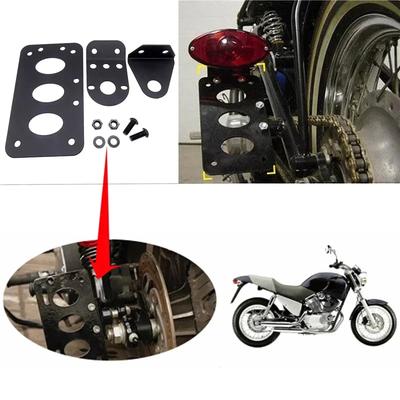Universal Motorcycle Side Mount License Bracket Retro Metal Holder License Bracket Plate For Harley Bobber Chopper