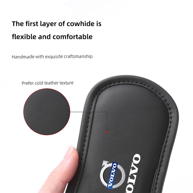 Leather Car Pillow Cushion Elastic Knee Pad Leg Pad Armrest Pad Accessories For Volvo S80 V70 XC90 XC40 FH500 V50 C30 XC60 S60 KD8