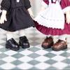 Obitsu 11 OB11 Size Obitsu Doll 11cm Body Shoes Lace-up Shoes Leather Shoes Casual Shoes Simple 4 Colors (Brown)