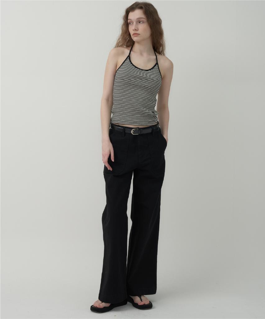Mot Pocket Edition Cotton Wide Denim - Black