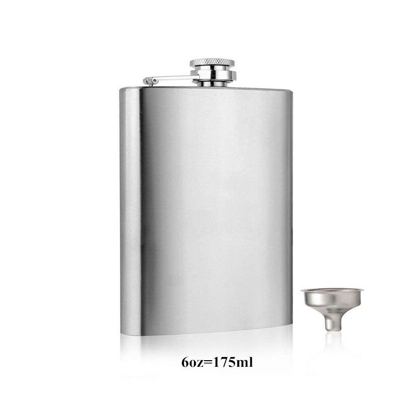 Buy LMETJMA 1 4 5 6 7 8 9 10 oz Stainless Steel Hip Flask with Funnel