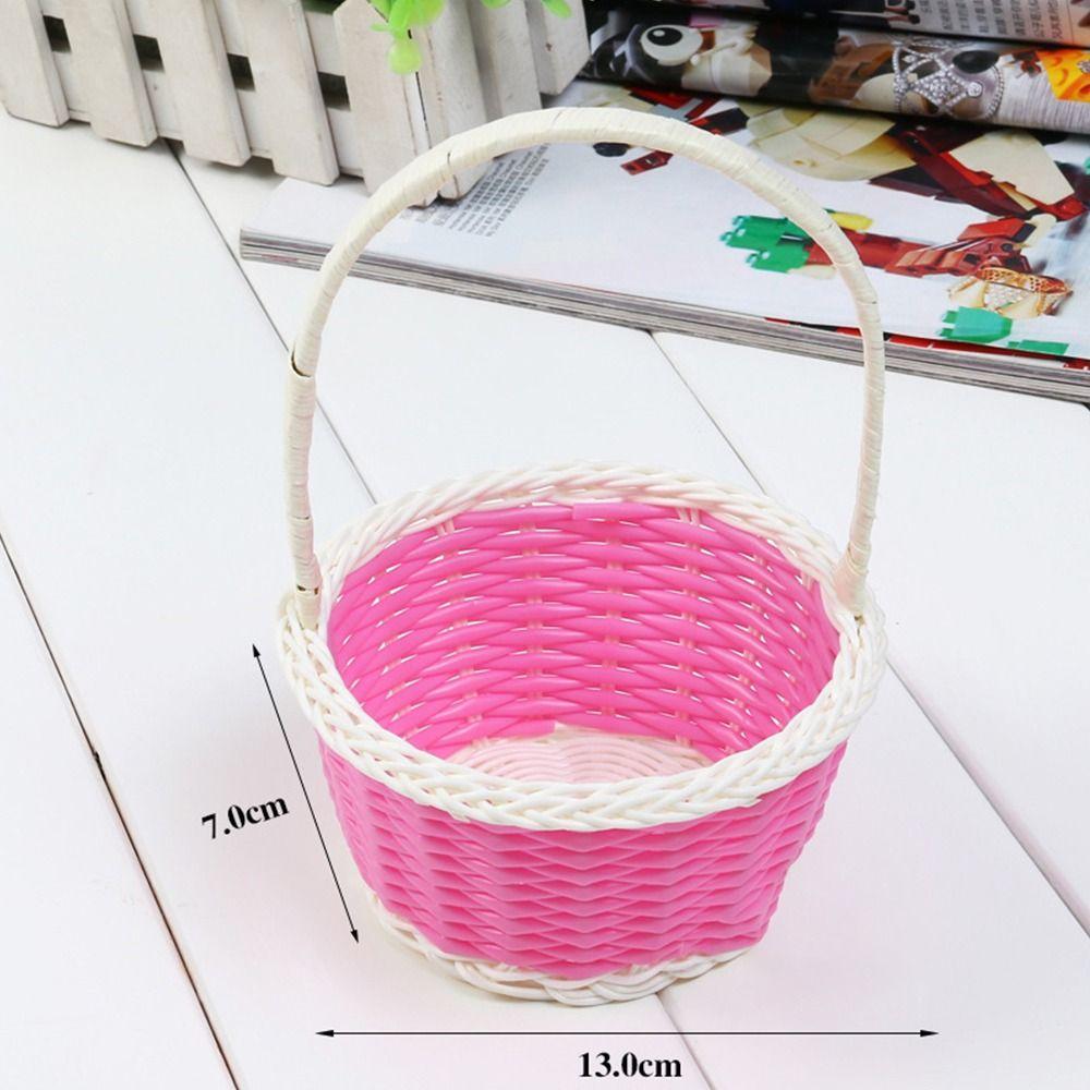 Plastic Vine Storage Baskets Shopping Storage Hamper Basket  For Plant Home Wedding