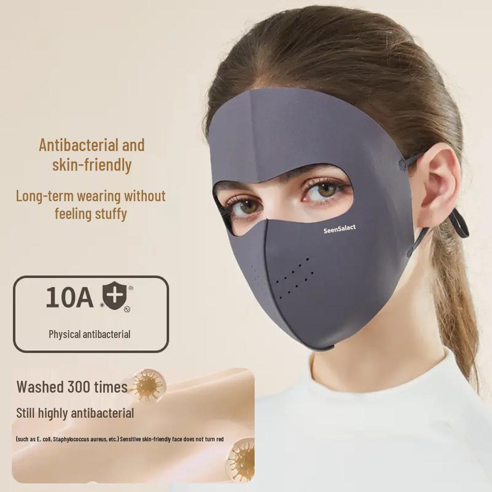 New Women's Fleece-Lined Cycling Mask - Full Face Warmth for Autumn and Winter
