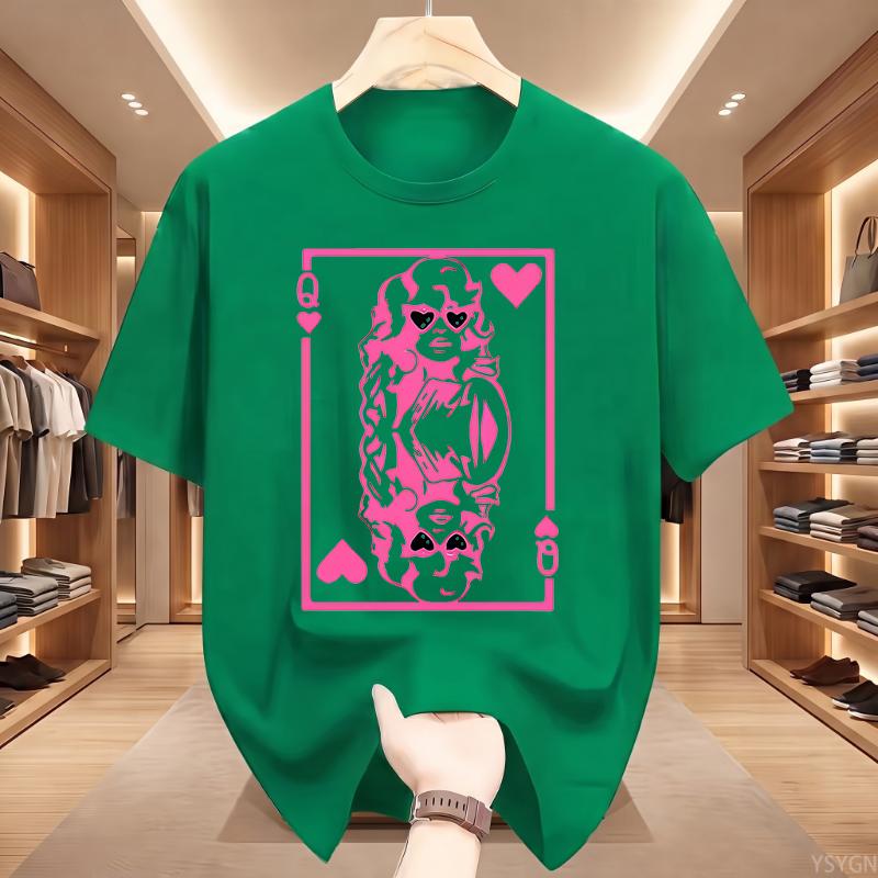 Vintage Punk Rock Queen Graphic T Shirts Short Sleeve O-Neck TShirt Cotton Breathable Loose T-shirt Tops