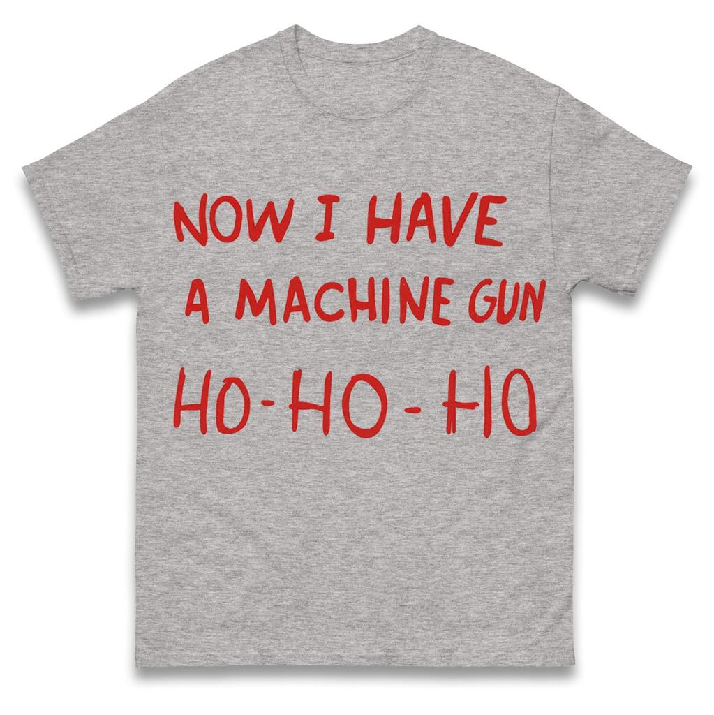 Now I Have A Machine Gun Hohoho Die Hard Quote Graphic Tshirt Unisex Unisex Retro Movie Fan Casual Short Sleeve Cotton Tops