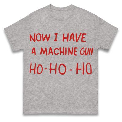 Now I Have A Machine Gun Hohoho Die Hard Quote Graphic Tshirt Unisex Unisex Retro Movie Fan Casual Short Sleeve Cotton Tops
