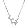 S925 Sterling Silver Zodiac Necklace for Women - High-End, Versatile Clavicle Chain Jewelry