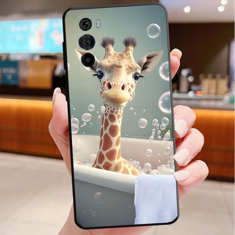 Telefoonhoesje Voor Motorola Edge 50 40 Pro 60 50 40 30 Ultra Neo Fusion Moto G85 G72 G53 G54 G84 G13 G32 Giraffe Anime