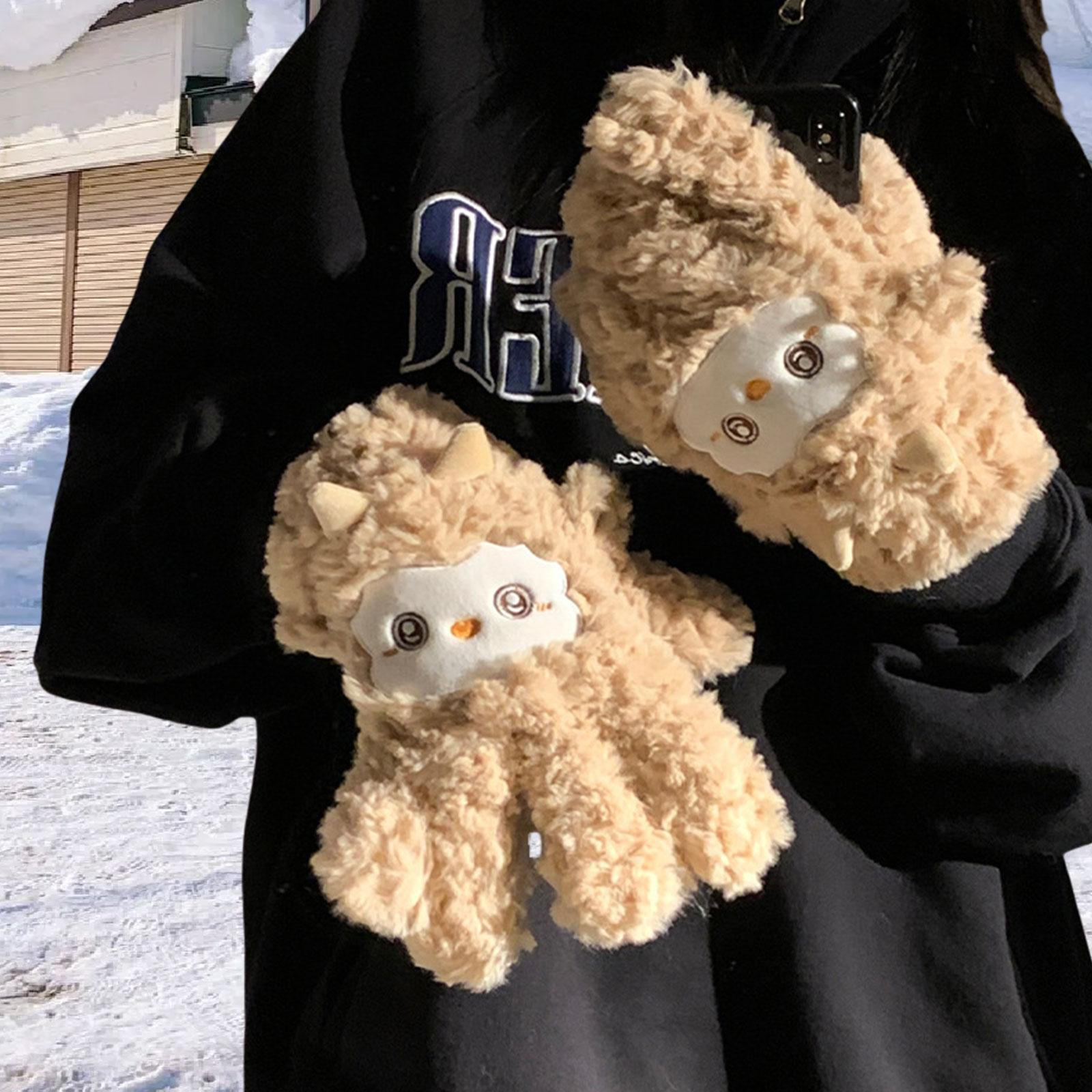 

Зимние перчатки для женщин Велосипед Бег Пеший туризм Покупки Верховая езда коричневый