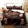 3D Print Anime OVERLORD Bedding Set Duvet Cover Bed Set Quilt Cover Pillowcase Comforter King Queen Size Boys Adult Bedding Set