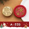 2.5cm Brass Engraved Christmas Wax Seal Stamp Heads for Envelopes & Invitations