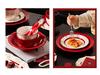 French Rose Engagement Dinnerware Set: Wedding & Housewarming Gift for Newlyweds