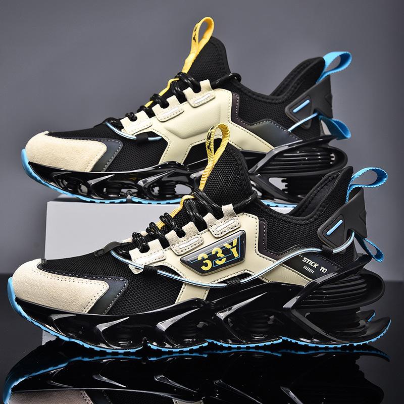 Daddy shoes men's autumn new blade luminous shoes large size fashion fly-woven mesh sports running shoes