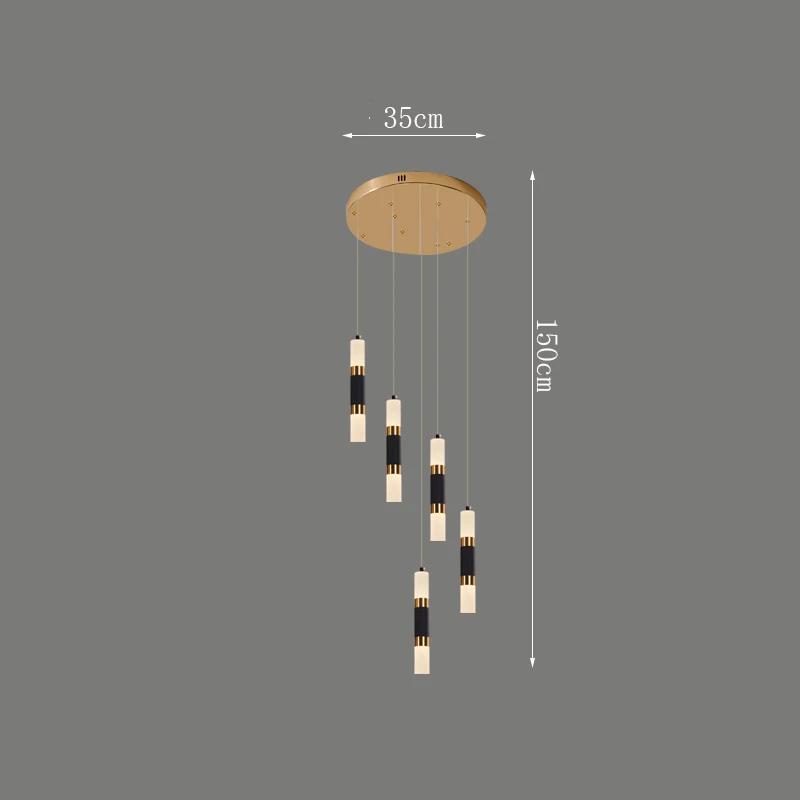 Nordic Home Staircase Pendant Lamp Modern Luxury Decoration Restaurant LED Pendant Lamp Living Room Indoor Lighting Fixtures