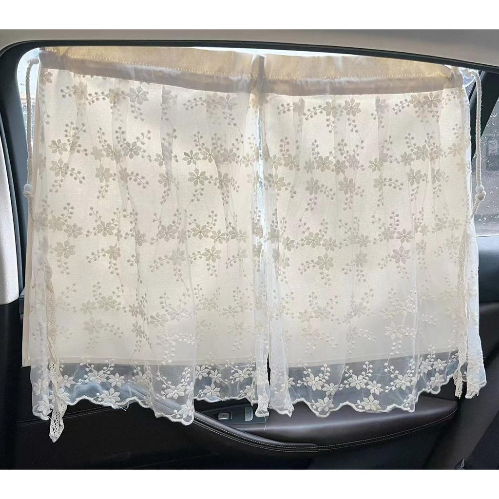Flower Edge Auto Window Screens Car Window Sun Protections Curtain Vehicle Window Blockers Lightweight for Vehicles