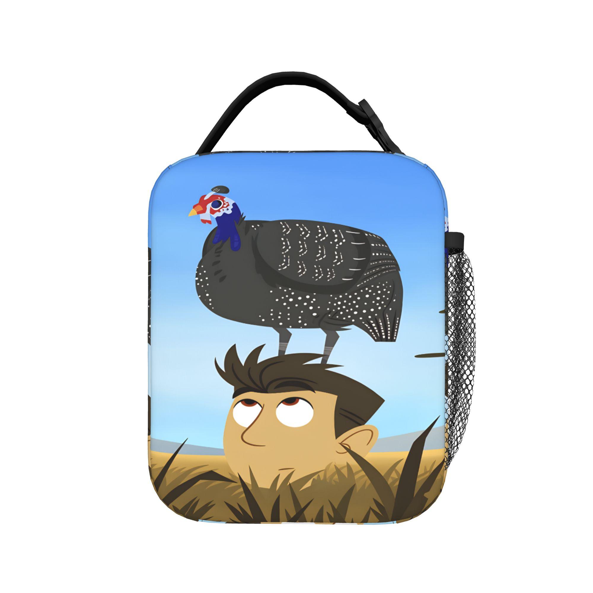 Wilds Kratts Lunchtas Vrijetijds Lunchbox Buiten Picknick Draagbare Thermische Lunchtassen Voor Meisjes Waterdichte Grafische Koeltas as picture