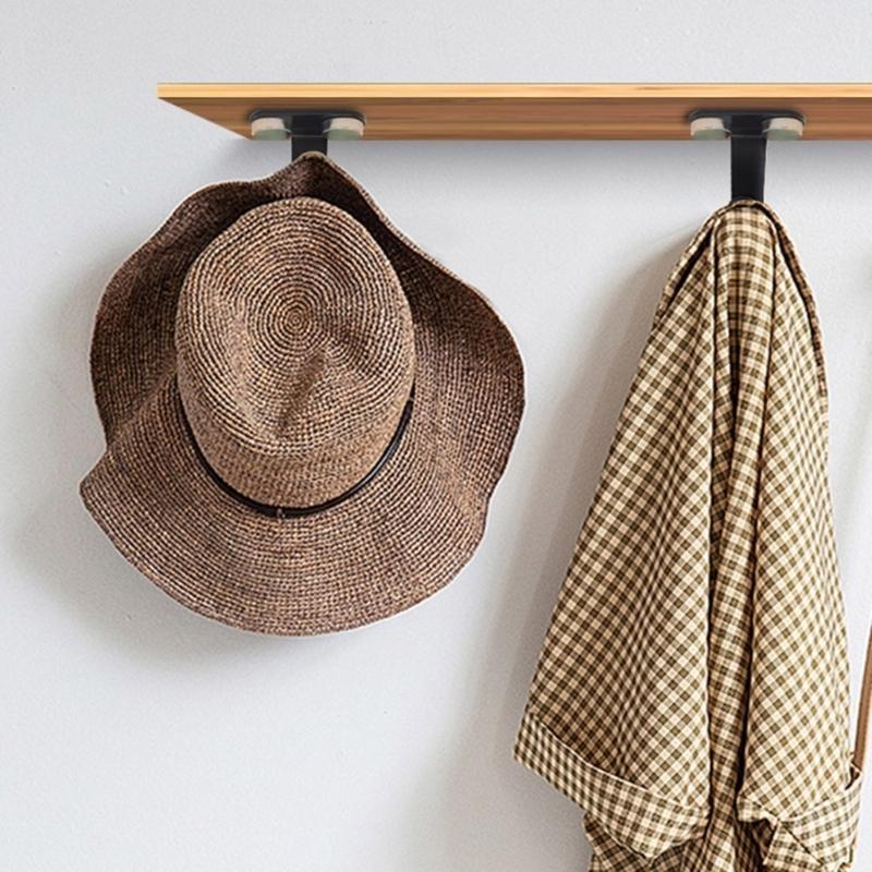 Pack of 10 Black Stainless Steel Hooks for Garage or Closet Metal Ceiling Hook top sale