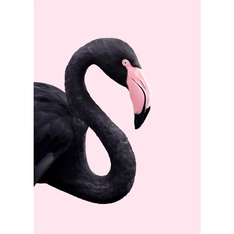 Fashion Giraffe Zebra Flamingo Party Pink Poster Animals Wall Art Canvas Painting Posters for Living Room Modern Home Decor