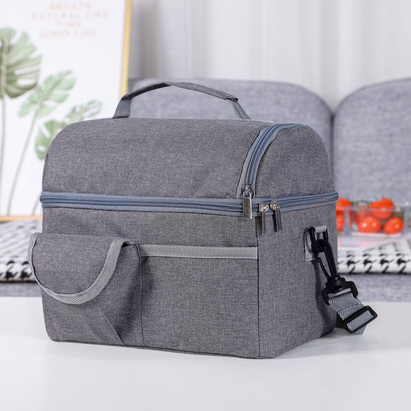 

Mommy Bag Dual-Use Insulated Milk Storage & Lunch Bag with Aluminum Foil Layer серый