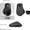 Vertical Mouse Multi-Device,BT5.0 & 2.4G Wireless Mouse with Silent Click for Laptop, MacBook, PC