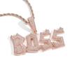 Cross-Border Niche Design Letter Patchwork Pendant: Sparkling Hip Hop Gold & Silver Necklace