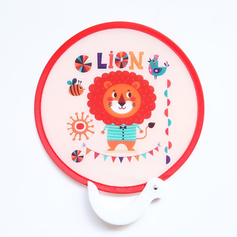 Children's Cartoon Mini Round Folding Fan - Portable and Compact Summer Fan for Kids and Adults