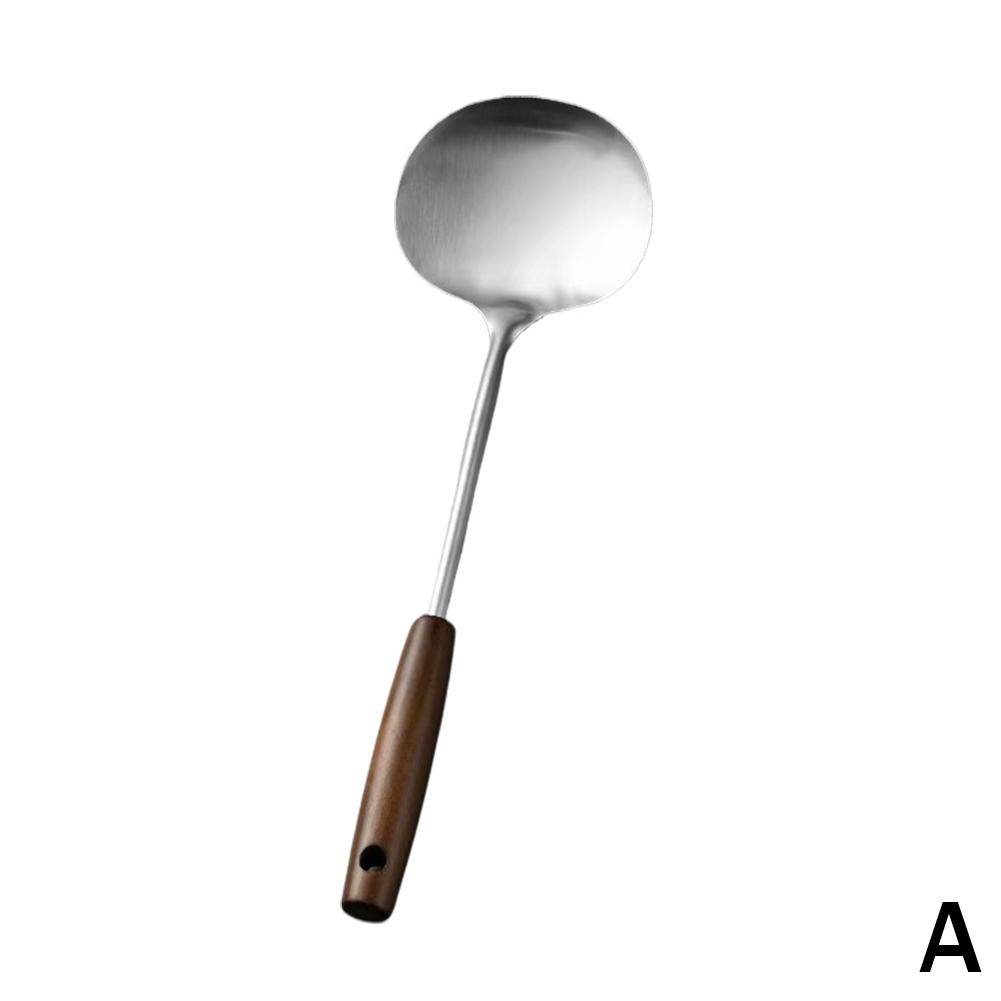 

Stainless Steel Wok Spatula Long Chef-specific Kitchen Utensils Wooden Handle Mushroom Shovel Kitchen Accessories Essentials