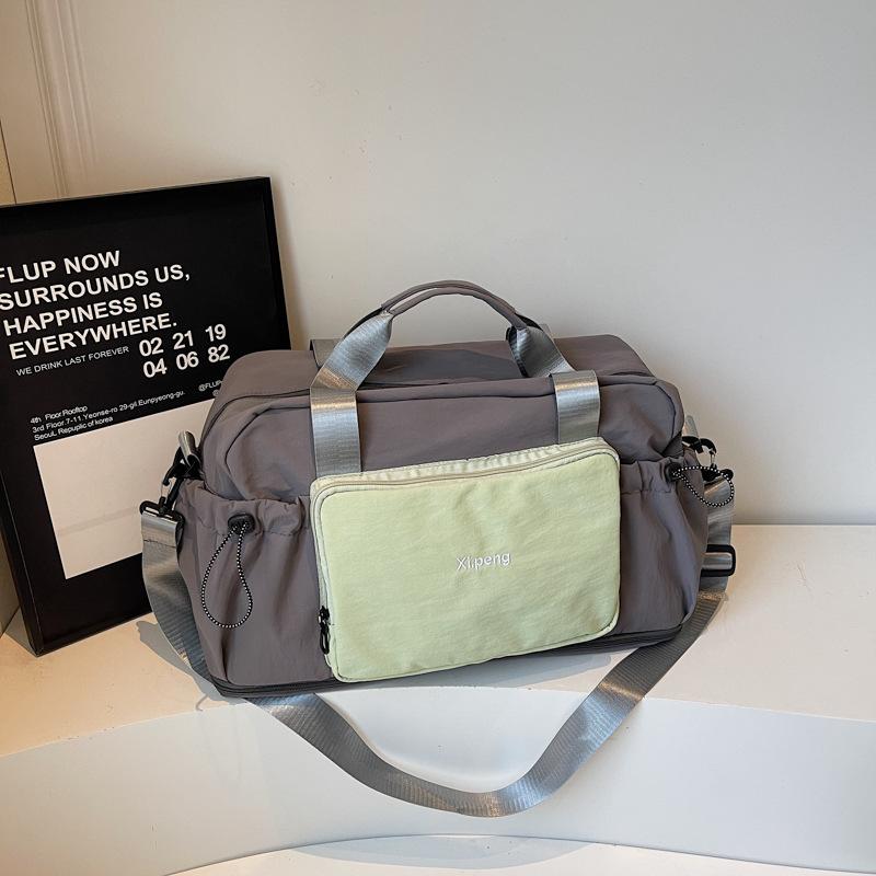

Can accommodate short-distance travel bags Women s large-capacity business travel boarding bags Hand luggage bags Dry and wet separation fitness bags серый