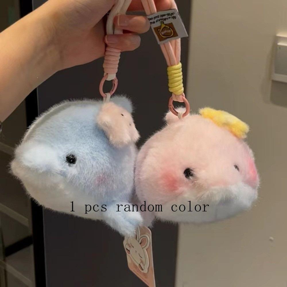 Small Plushie Dolphin Plush Keychain Soft Fluffy Seal Stuffed Doll Seal Plush Pendant Kids