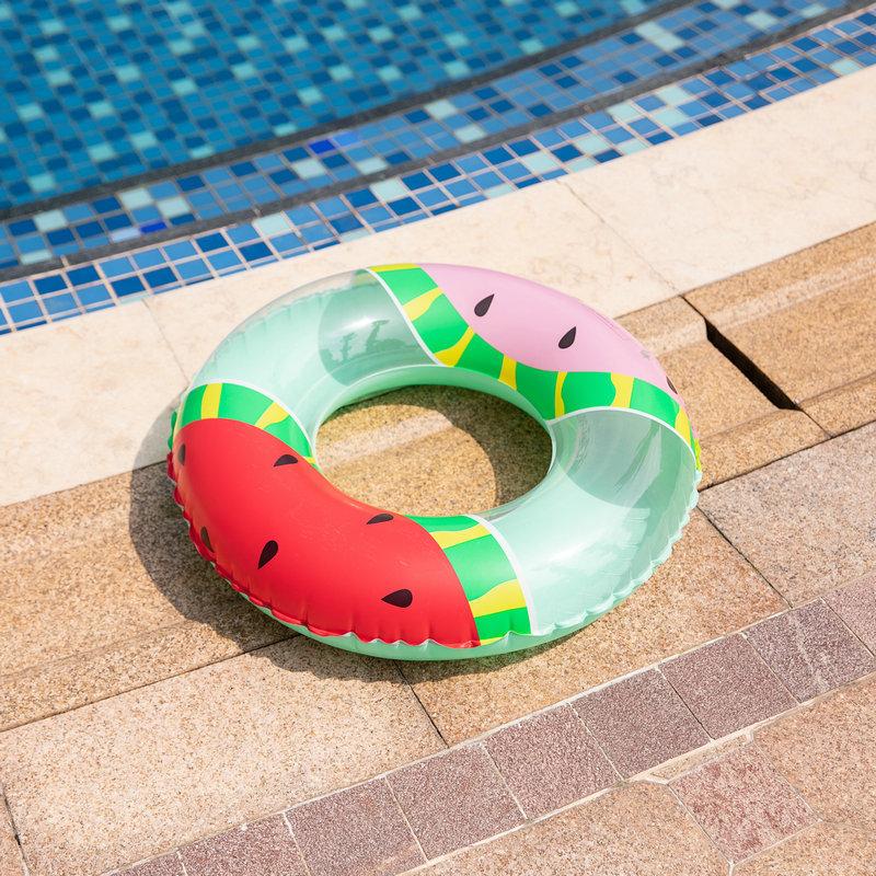 Children Adults And Inflatable Watermelon Swim Rings Water Swimming Supplies