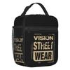 Custom Vision Street Wear Skateboarding Disstresed 1980s Original Aesthetic Tribute 1 Insulated Lunch Bags Cooler Bento Box W