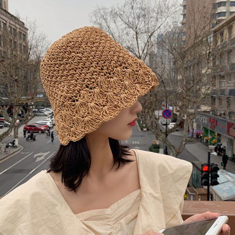 

Шляпа-панама с большим обхватом головы, парик, женская летняя соломенная шляпа, короткая стрижка прямых волос до ключиц, корейский стиль Ins, самый простой для создания образа, маленькая Khaki Cap + Brown and Black