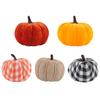 Cloth Wrapped Artificial Pumpkin Autumn Style Halloween Decor Fabric Pumpkin Holiday Display