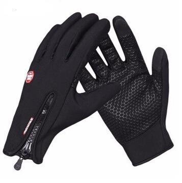 

Winter riding touch screen windproof and non-slip outdoor sports fitness warm velvet cotton fleece gloves men and women One size fits all