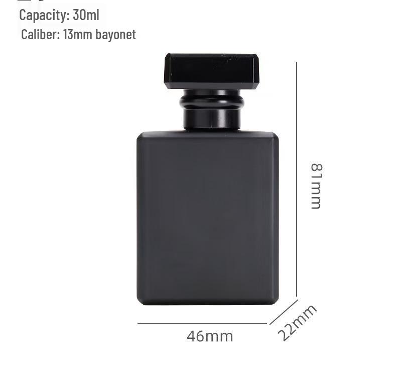 Transparent Bayonet Glass Decanting Bottle - Portable and Convenient for Perfume or Cosmetic Samples