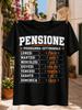 Pensione Programma Settiunisexale Chalkboard Retireunisext Graphic Weathered Vintage Typography And Style Unisex All Tshirt