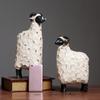 Nordic Sheep Figurines: Cute Home Decorations for Living Room or Gift.