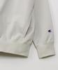 Champion Terry Zip Hooded TECH Pale Long Logo Embroidery Women's Sweatshirt, Weave®, CW-BS101, White, Sleeve, Quick-Drying, Stretch, One-Point