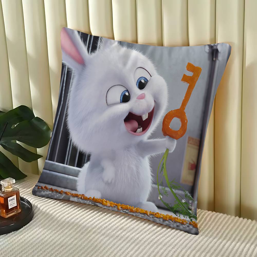 

The S-Secret Life Of Pets Pillowcase Toon Gift Cushion Cover Bedroom Home Sofa Chair Seat Decor Pillow Case 16x16Inch