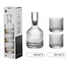 Whiskey Decanter Set with Old Fashioned Whisky Glasses for Liquor Scotch Bourbon or Wine